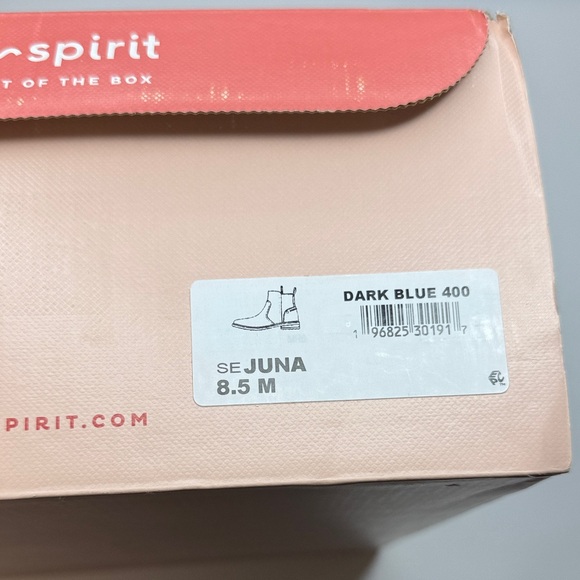 Easy Spirit Women's Juna eFlex Block Heel Booties- Navy Leather- Size 8.5 - Picture 6 of 13